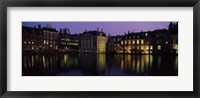 Framed Buildings at the waterfront, Binnenhof, The Hague, South Holland, Netherlands