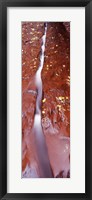 Framed Stream flowing through rocks, Zion National Park, Utah