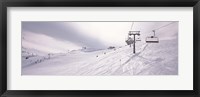 Framed Ski lifts in a ski resort, Kitzbuhel Alps, Wildschonau, Kufstein, Tyrol, Austria