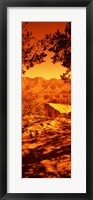 Framed Mountain range, Mather Point, Grand Canyon National Park, Arizona