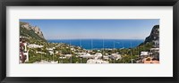 Framed Town at the waterfront, Marina Grande, Capri, Campania, Italy