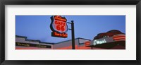 Framed Low angle view of a road sign, Route 66, Arizona, USA