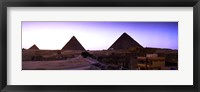 Framed Pyramids at sunset, Giza, Egypt