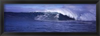 Framed Surfer in the ocean, Maui, Hawaii, USA