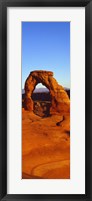 Framed Natural arch in a desert, Arches National Park, Utah