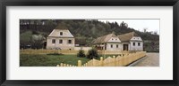 Framed Houses in a village, Biertan, Transylvania, Mures County, Romania