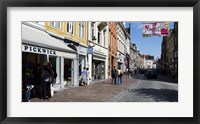 Framed Stores in a street, Bruges, West Flanders, Belgium