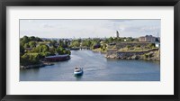 Framed Fortress at the waterfront, Suomenlinna, Helsinki, Finland