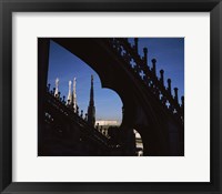 Framed Low angle view of a cathedral, Duomo Di Milano, Milan, Lombardy, Italy