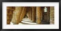 Framed Architectural detail, Park Guell, Barcelona, Catalonia, Spain (horizontal)