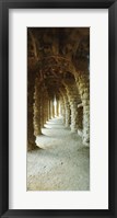 Framed Architectural detail, Park Guell, Barcelona, Catalonia, Spain (vertical)