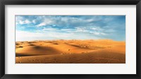 Framed Sahara Desert landscape, Morocco