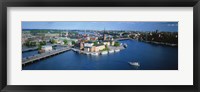 Framed Aerial view of an island, Riddarholmen Island, Riddarfjarden, Stockholm, Sweden