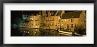 Framed Houses at the waterfront, Bruges, Flanders, Belgium