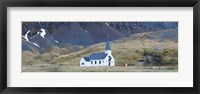 Framed Old whalers church, Grytviken, South Georgia Island