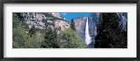 Framed Yosemite Falls Yosemite National Park CA USA