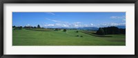 Framed View Along Rural Hillside, Zurich, Switzerland