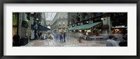 Framed Large group of people on the street, Milan, Italy