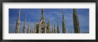 Framed Facade of a cathedral, Piazza Del Duomo, Milan, Italy