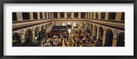 Framed High angle view of a group people at a stock exchange, Paris Stock Exchange, Paris, France