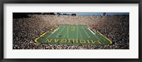 Framed University Of Michigan Stadium, Ann Arbor, Michigan, USA