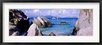 Framed Boulders on a coast, The Baths, Virgin Gorda, British Virgin Islands