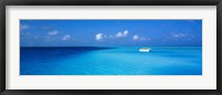 Framed Boat in the Ocean, The Maldives