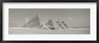 Framed Pyramids Of Giza, Egypt