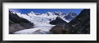 Framed Glacier on a mountain range, Argentine Glaciers National Park, Patagonia, Argentina