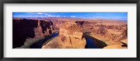 Framed Muleshoe Bend at a river, Colorado River, Arizona, USA