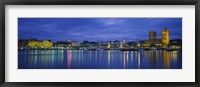 Framed Buildings at the waterfront, City Hall, Oslo, Norway