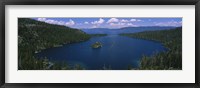 Framed High angle view of a lake, Lake Tahoe, California, USA