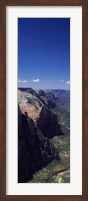 Framed View from Observation Point, Zion National Park, Utah, USA