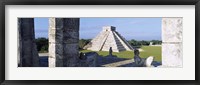 Framed Pyramid in a field, El Castillo, Chichen Itza, Yucatan, Mexico