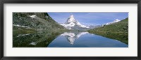 Framed Lake, Mountains, Matterhorn, Zermatt, Switzerland