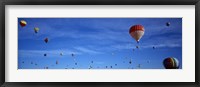 Framed Low angle view of hot air balloons, Albuquerque, New Mexico, USA