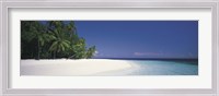 Framed White Sand Beach Maldives