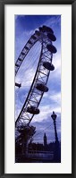 Framed Low angle view of the London Eye, Big Ben, London, England