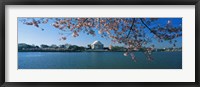 Framed Monument at the waterfront, Jefferson Memorial, Potomac River, Washington DC, USA