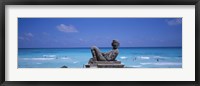 Framed Chac Mool Altar, Cancun, Mexico