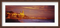 Framed High angle view of a beach, Sitges, Spain