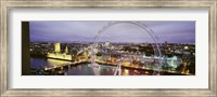 Framed High Angle View Of The Millennium Wheel, London, England, United Kingdom