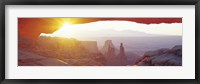 Framed Sunrise Mesa, Canyonlands National Park Utah, USA
