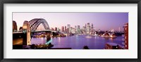 Framed Bridge over an inlet, Sydney Harbor Bridge, Sydney, New South Wales, Australia