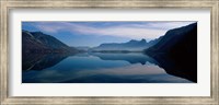 Framed St. Wolfgangsee and Alps Salzkammergut Austria