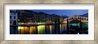 Framed Grand Canal and Rialto Bridge Venice Italy