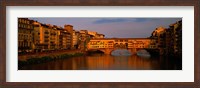 Framed Ponte Vecchio Arno River Florence Italy