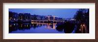 Framed Bridge at night, Amsterdam Netherlands