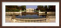 Framed Canal in front of a building, Brenta Canal, Villa Pisani, Venice, Italy