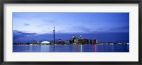 Framed Buildings at the waterfront, CN Tower, Toronto, Ontario, Canada